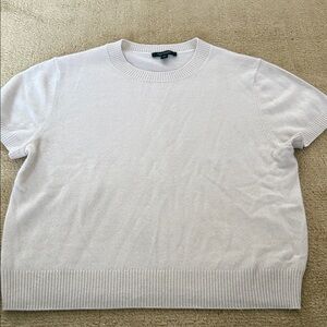 Ann Taylor Classic Cream Cashmere Crew Sweater